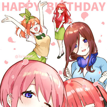五つ子誕生日イラスト