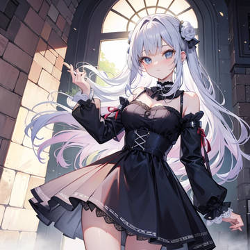 白髪少女