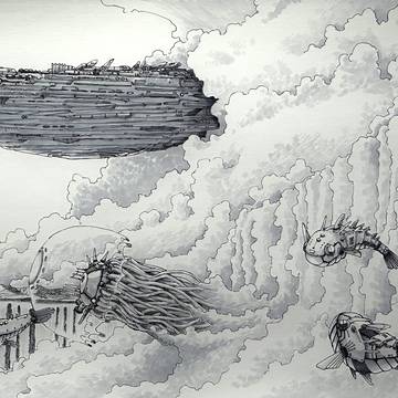 靉靆と海月