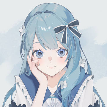 水色女の子