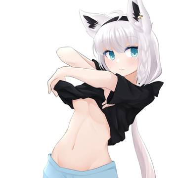 シャツを脱ぐフブちゃん