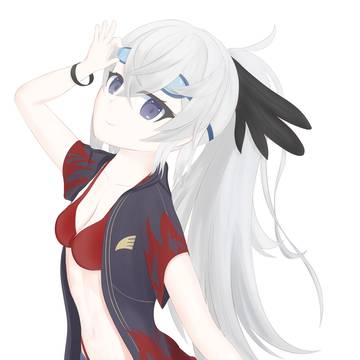 水着の八咫烏