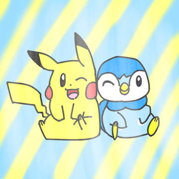 ピカチュウ　ポッチャマ