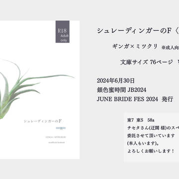 【ジュンブラ6/30新刊】小説・サンプル/シュレーディンガーのF