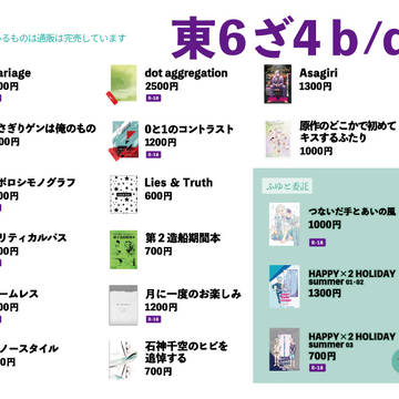 【千ゲ】6/30おしながき