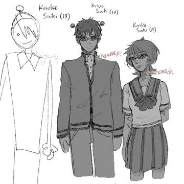 saiki k / little sister au