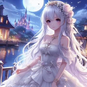 night sky with a princess
