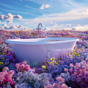 flower bath