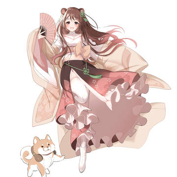 狸内ここりさんのお着物制作しました！🦝🌿