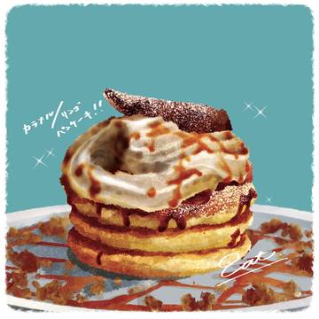 カラメルリンゴ・パンケーキ