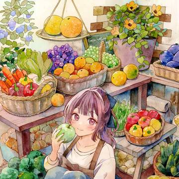 色に囲まれて