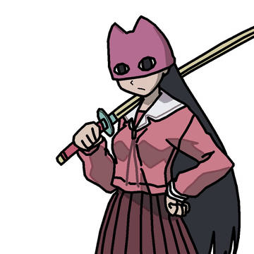 ネコの帽子をかぶった榊さん