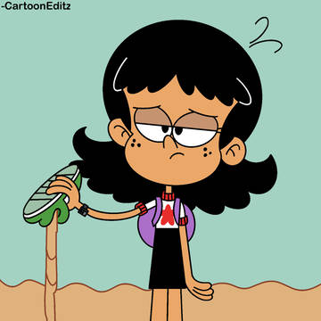 Stella Pours Sand Out Of Shoe