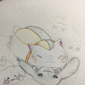 ニャンコ先生とシナモン