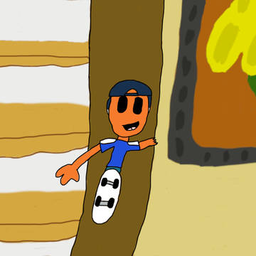 Skating on the Stairs