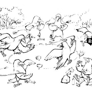 小波止町絵巻