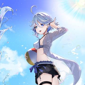 水着のフリーナ