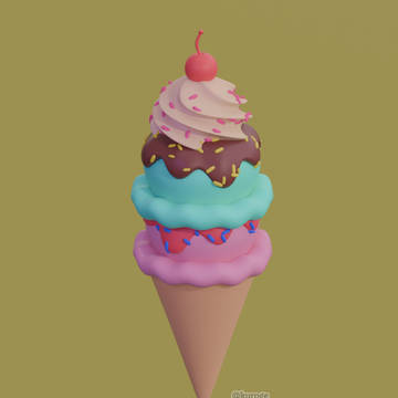 🍨 3D Foods in Blender 🍨