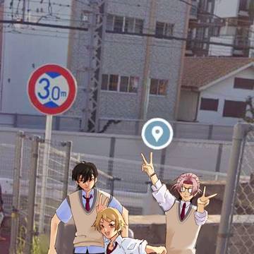 ポーズ取る風本七