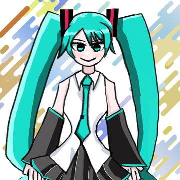 デフォルメ強めのミクさん