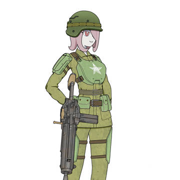 Sucy with Combat Armor