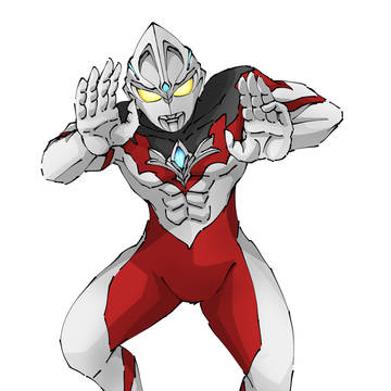 カイジの謎ポーズをとるウルトラマンアーク