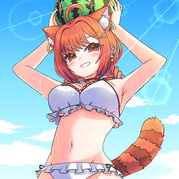 水着ぷてち