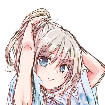 浴衣でポニテの日
