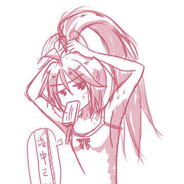 暑い日の提督さん