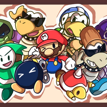 ペーパーマリオRPGのイラストまとめ