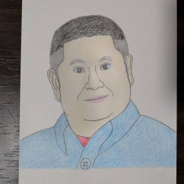 松村邦洋さんの似顔絵