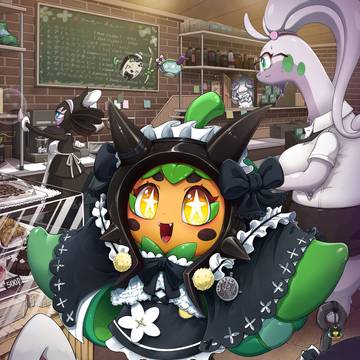 <Ogerpon is wearing a maid cost>