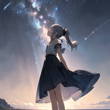 starry ocean girl