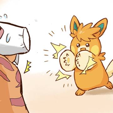 パーモットのねこだまし!