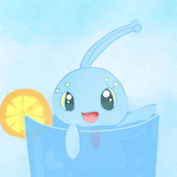 涼しげ  夏風  ポケモン   イラスト