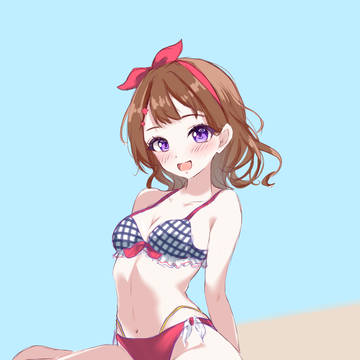 水着のかすみちゃん