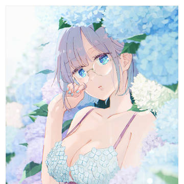 紫陽花の女の子