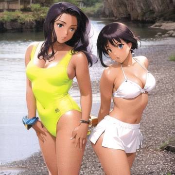 ＡＩ生成　桃&樹里