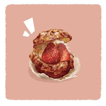 いちごシュークリーム