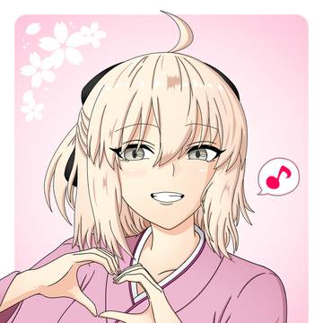 アイコン用沖田さんらくがき