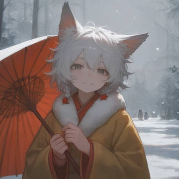 winter kitsune