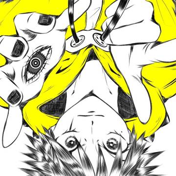 オリジナルで主人公を描いてみました。