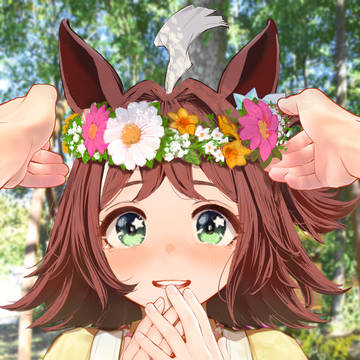 お花のティアラ
