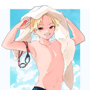 水着のショタ