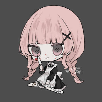 怪我しててイラストを描けないのでイラストメーカーをお借りしました