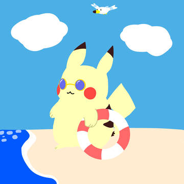 ピカチュウ 夏の姿