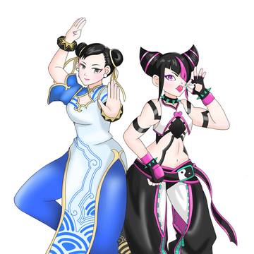スト6の春麗とジュリ