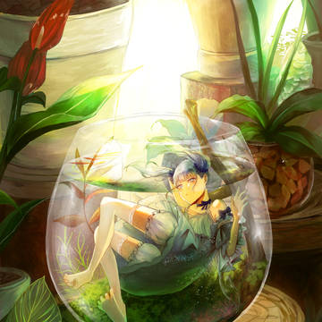 アクアリウムの少女