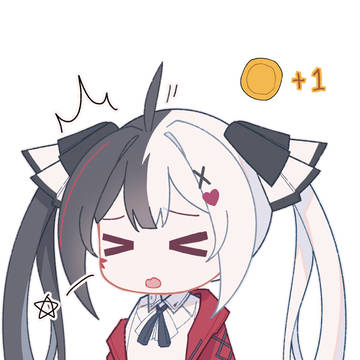 黑白猫猫头