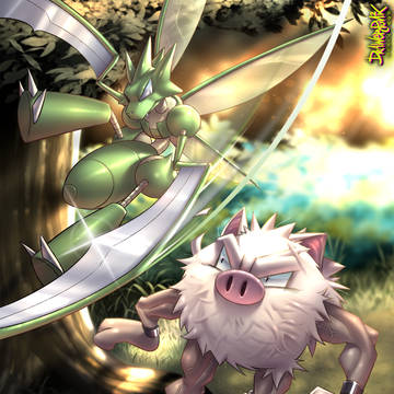 Scyther VS Primeape